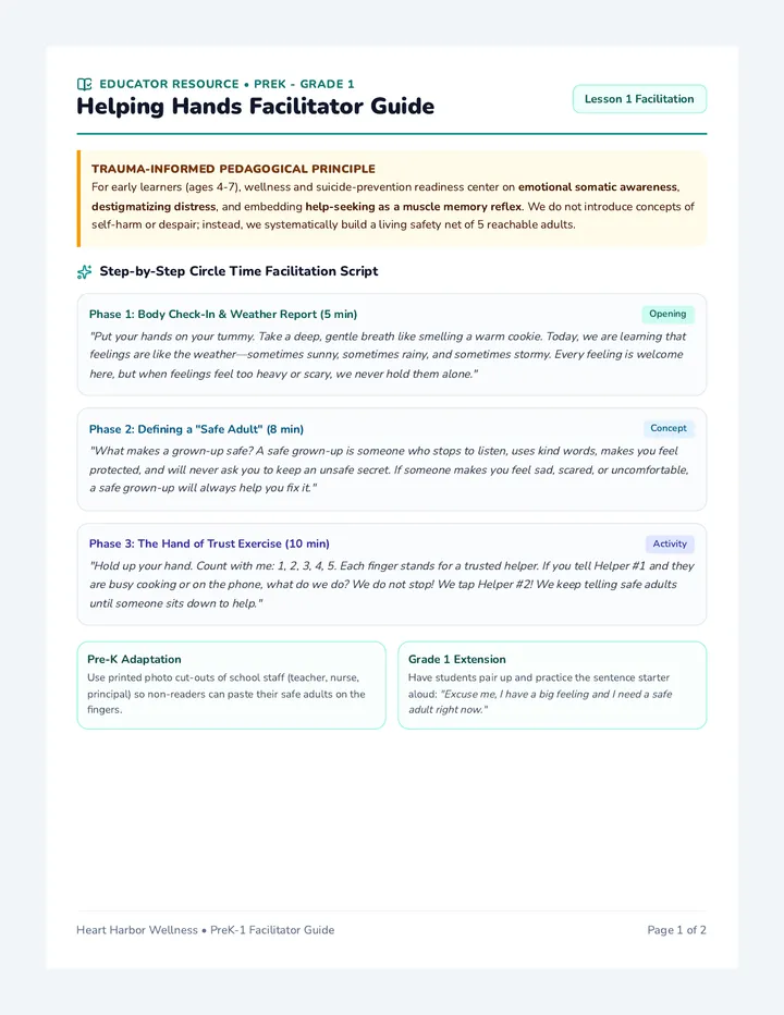 Helping Hands Facilitator Guide
