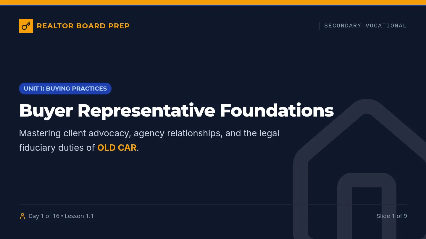 Buyer Representation Slides