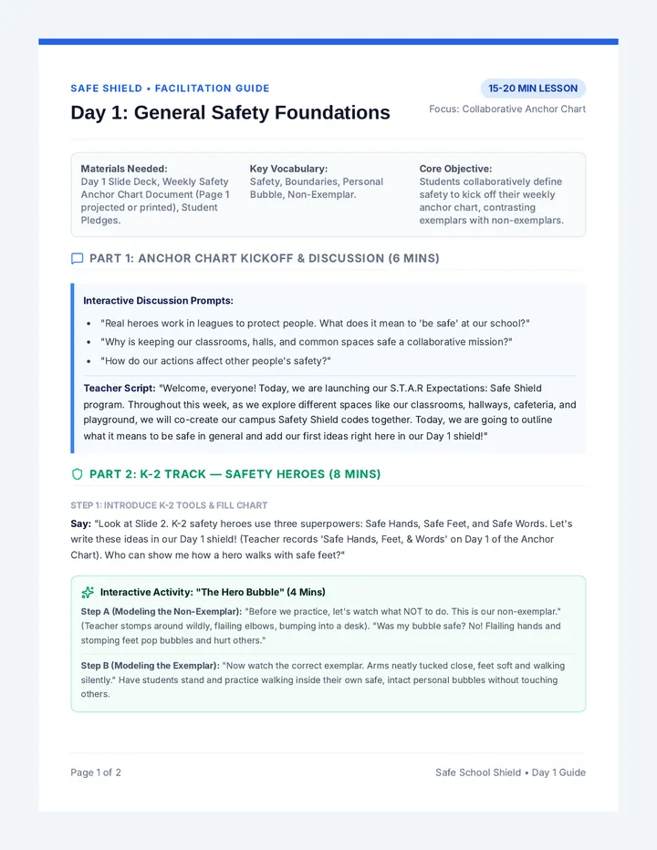 General Safety Script
