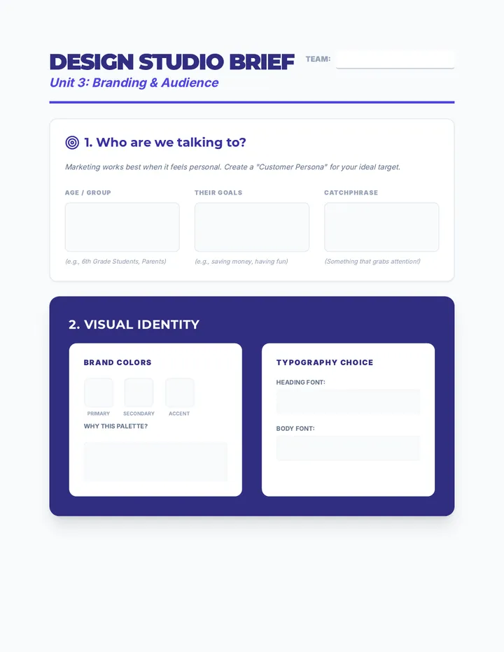 Branding Brief Worksheet