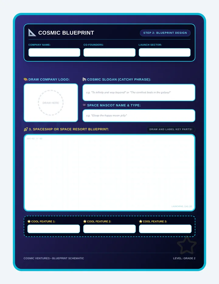 Cosmic Blueprint Worksheet