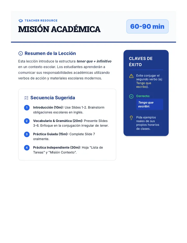 Guia Profesor Mision Academica Guide