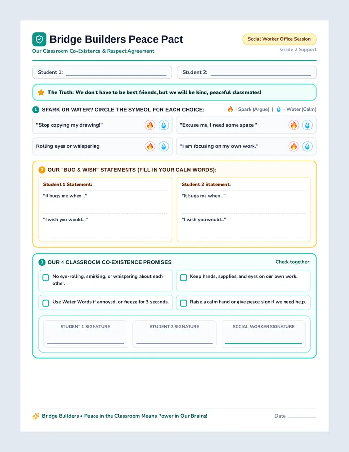 Bridge Builders Activity Sheet