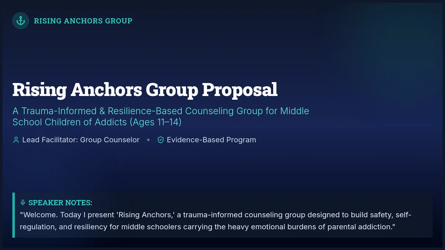 Rising Anchors Slides