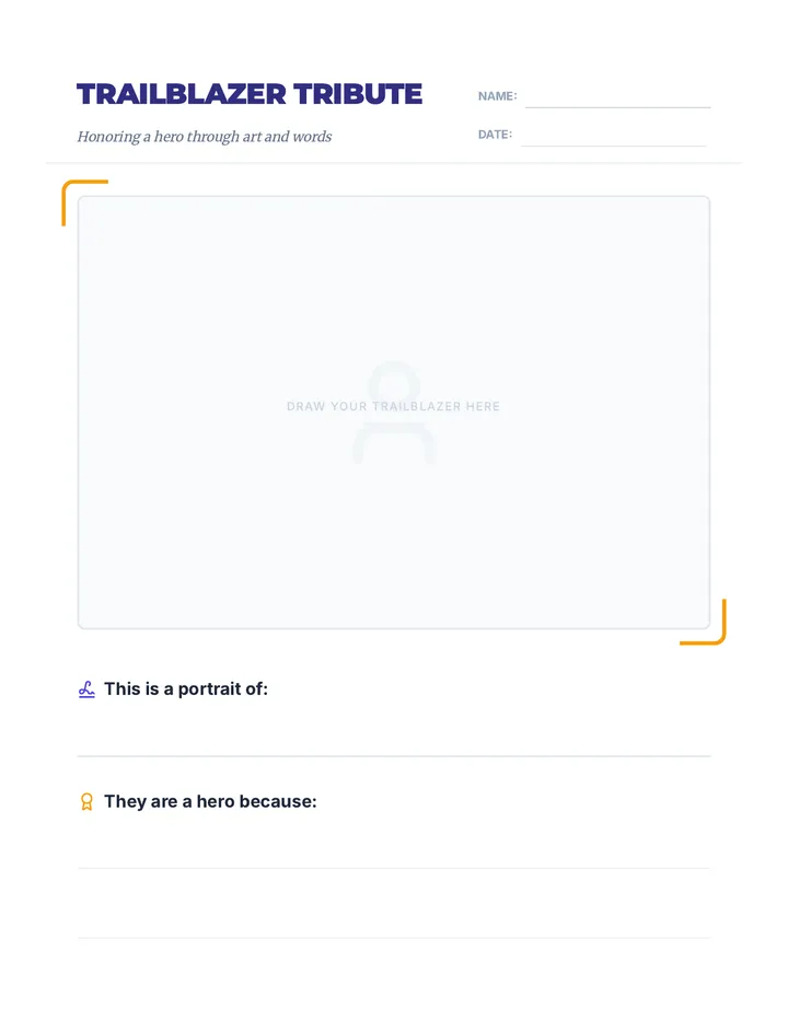 Trailblazer Tribute Worksheet