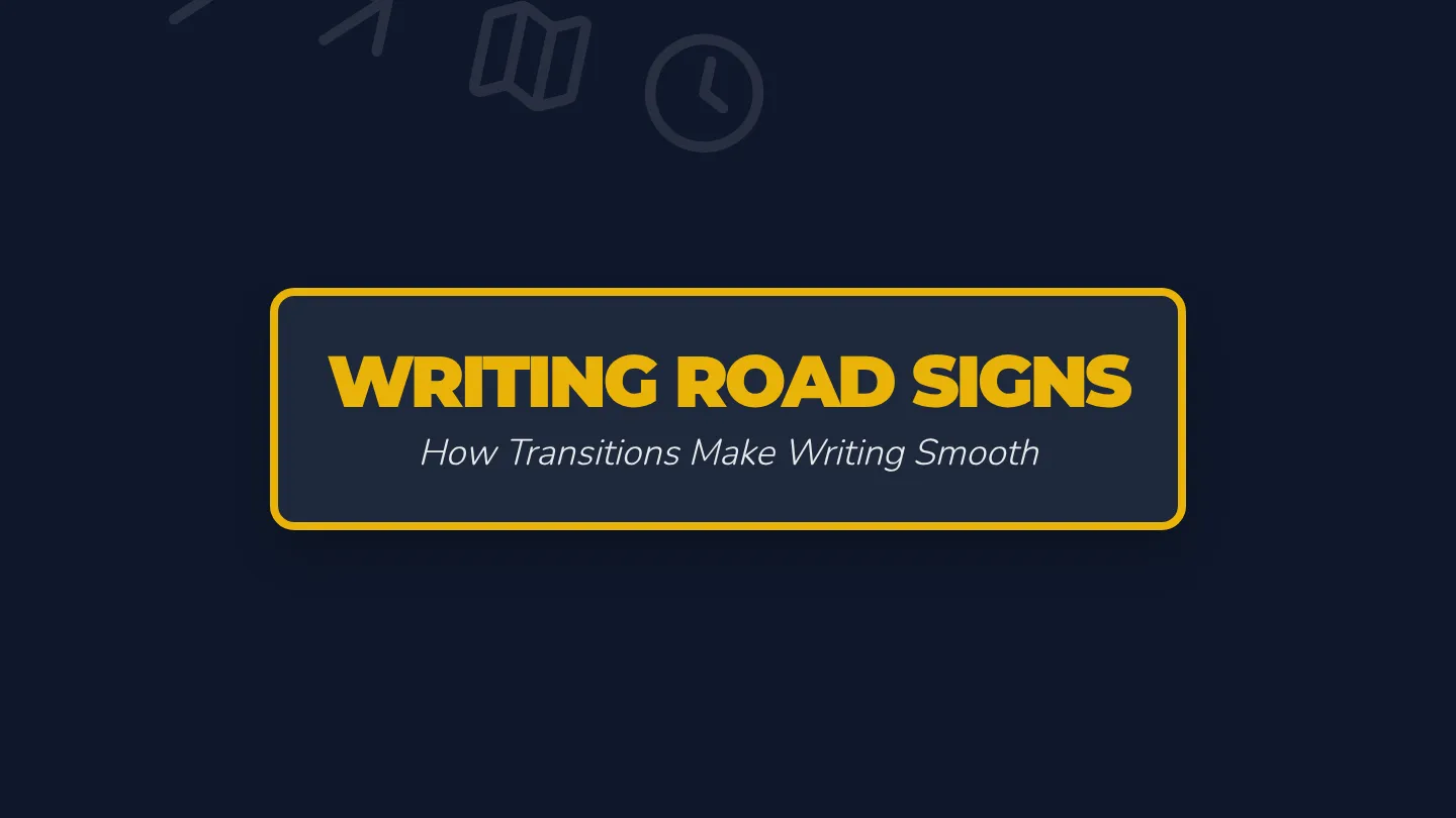 Writing Road Signs Slides
