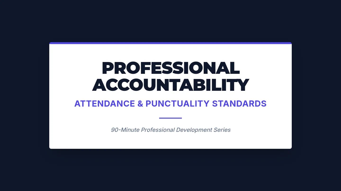 Attendance and Punctuality Slides Projector