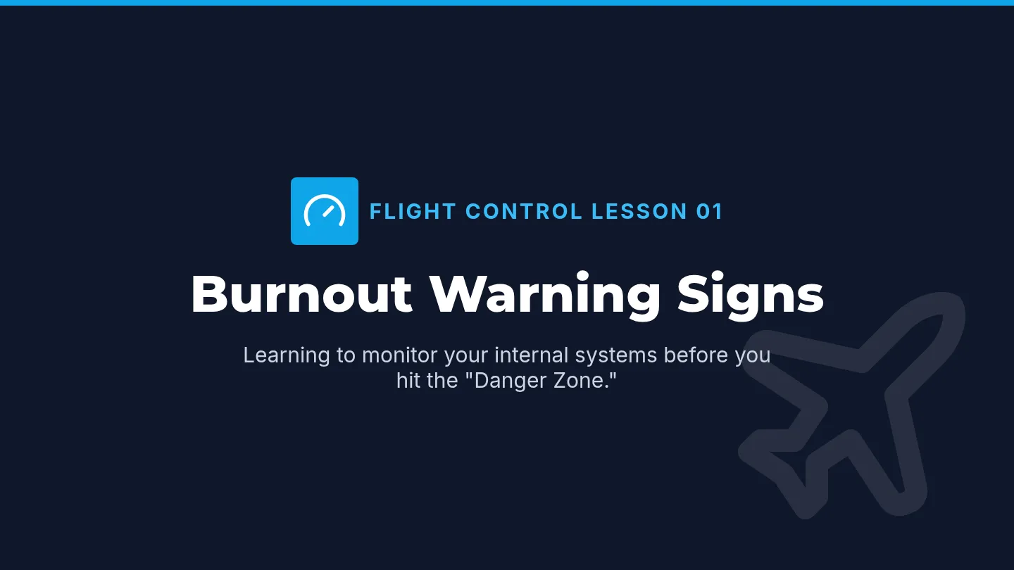 Burnout Warning Slides