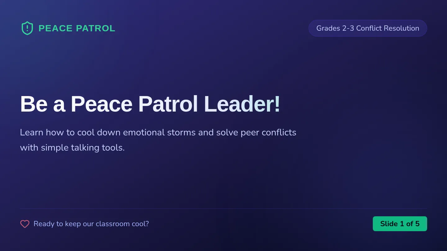 Peace Patrol Slides
