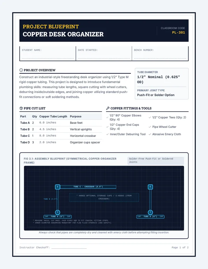 Pipe Organizer Blueprint