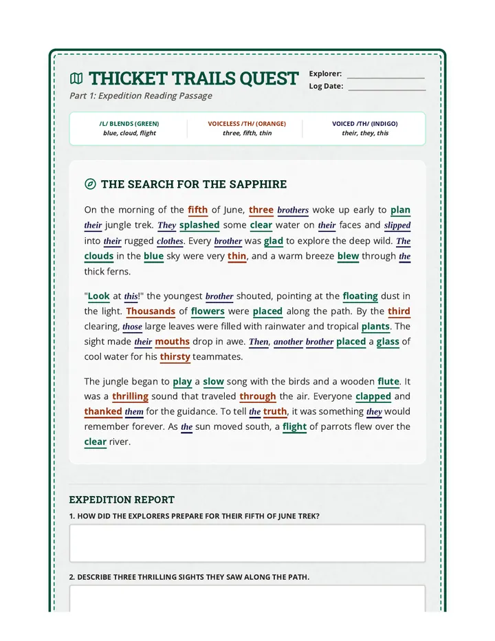 Thicket Trails Quest