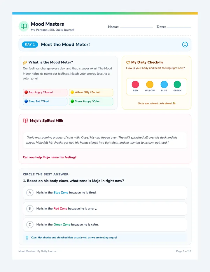 Mood Masters Daily Journal