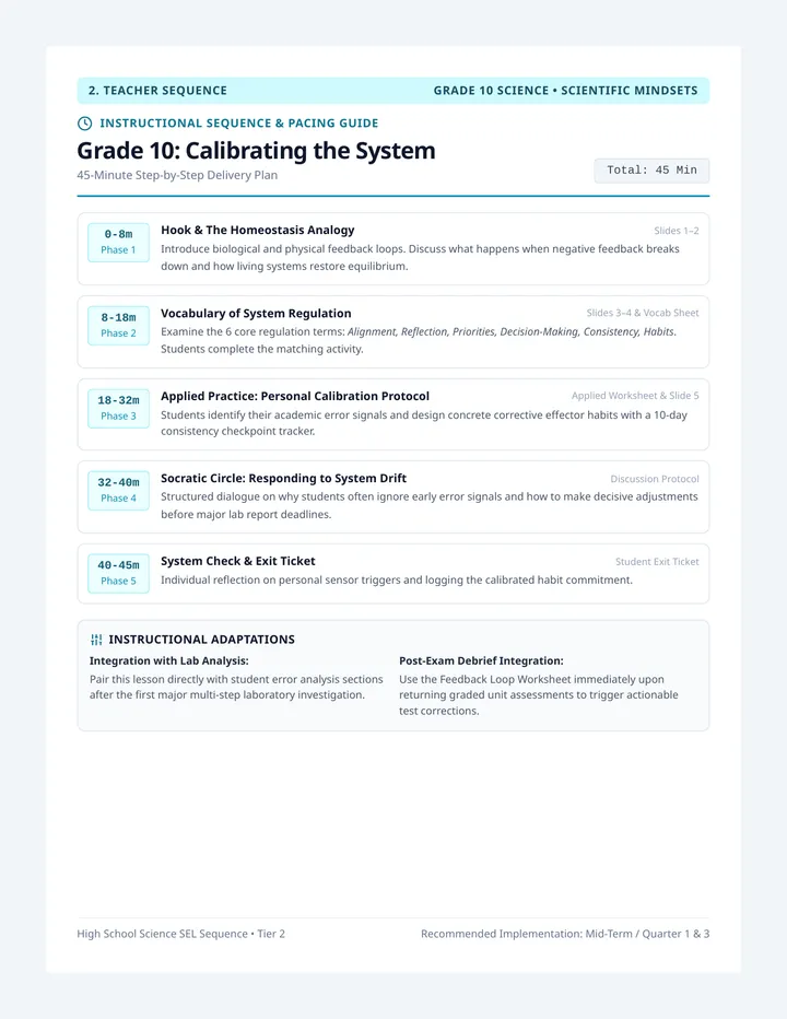 System Calibration Pacing Sequence