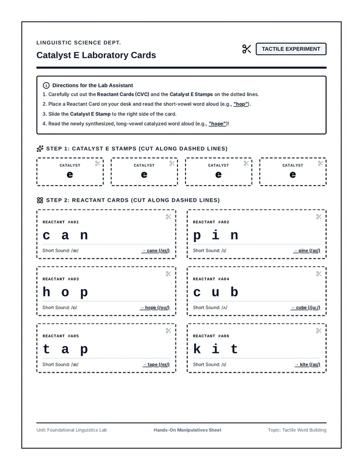 Catalyst E Laboratory Cards