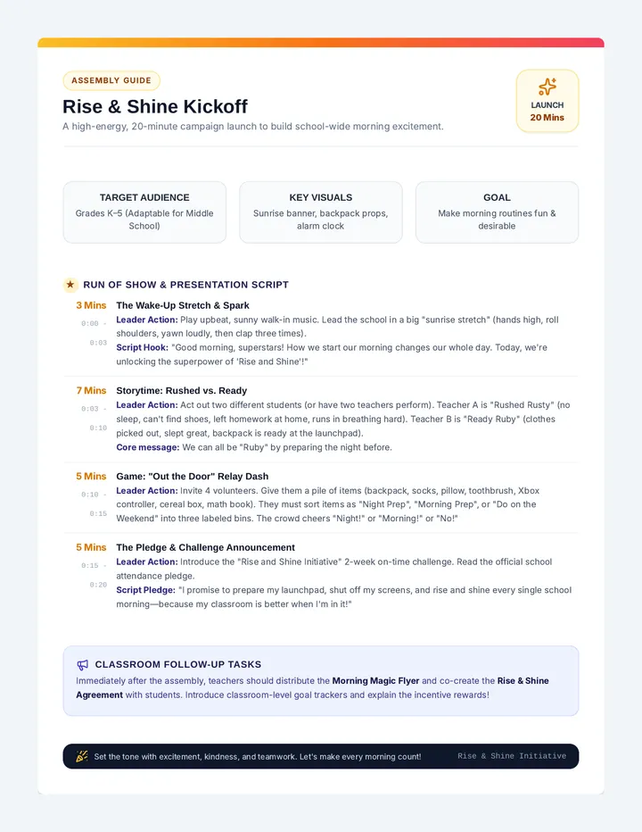 Rise and Shine Kickoff