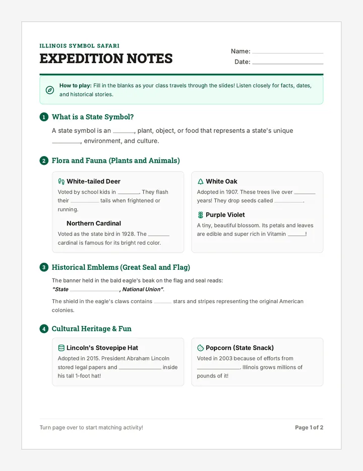 Symbol Safari Handout