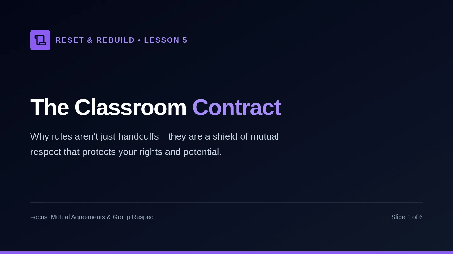 Classroom Contract Slides