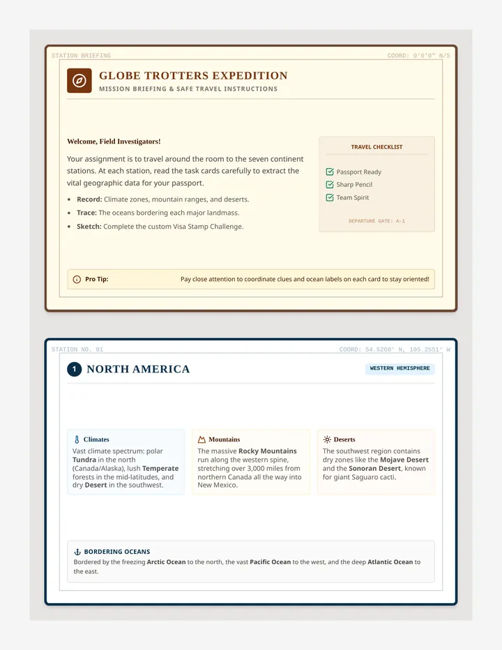 Station Task Cards