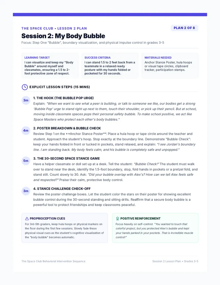 Ready Hands Lesson Plan