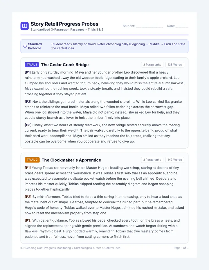 Story Probes Student Pack