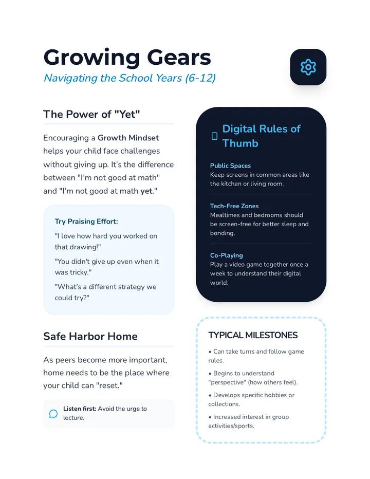 Growing Gears Parent Handout