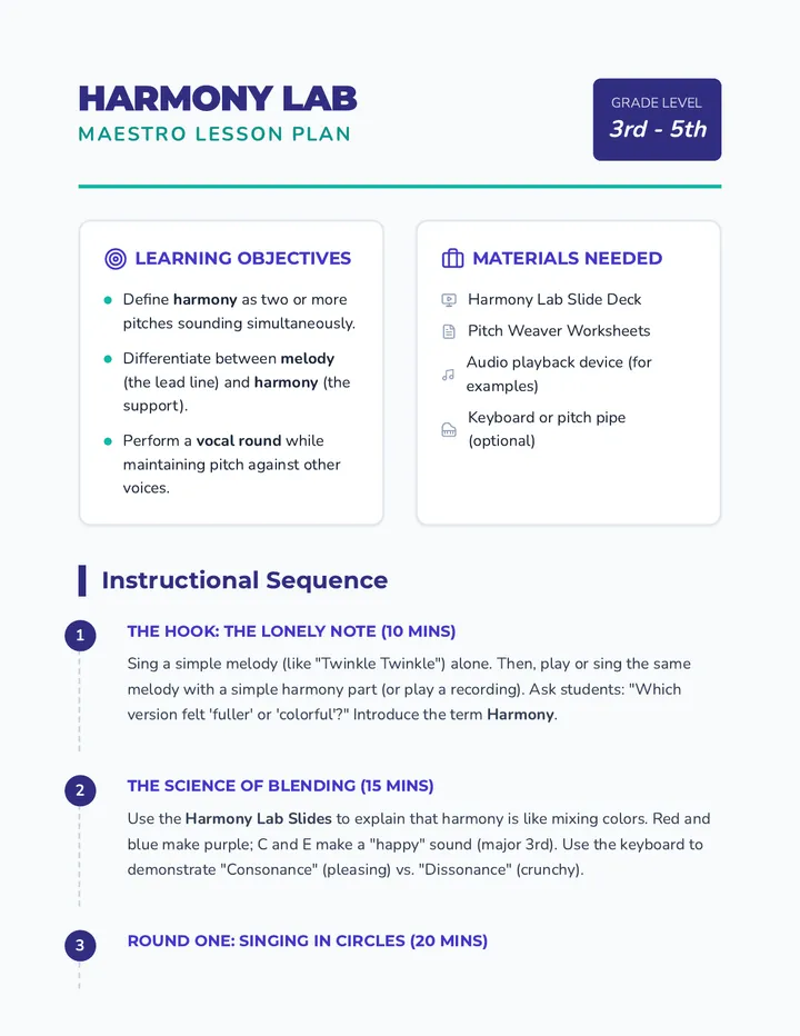 Maestro Lesson Plan