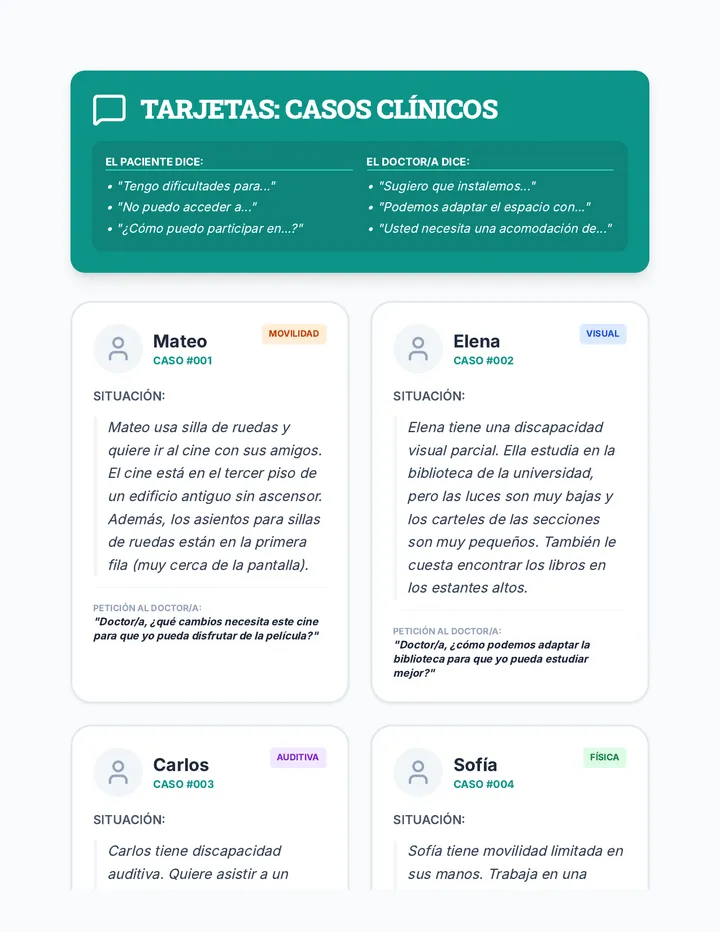 Casos Clínicos Task Cards