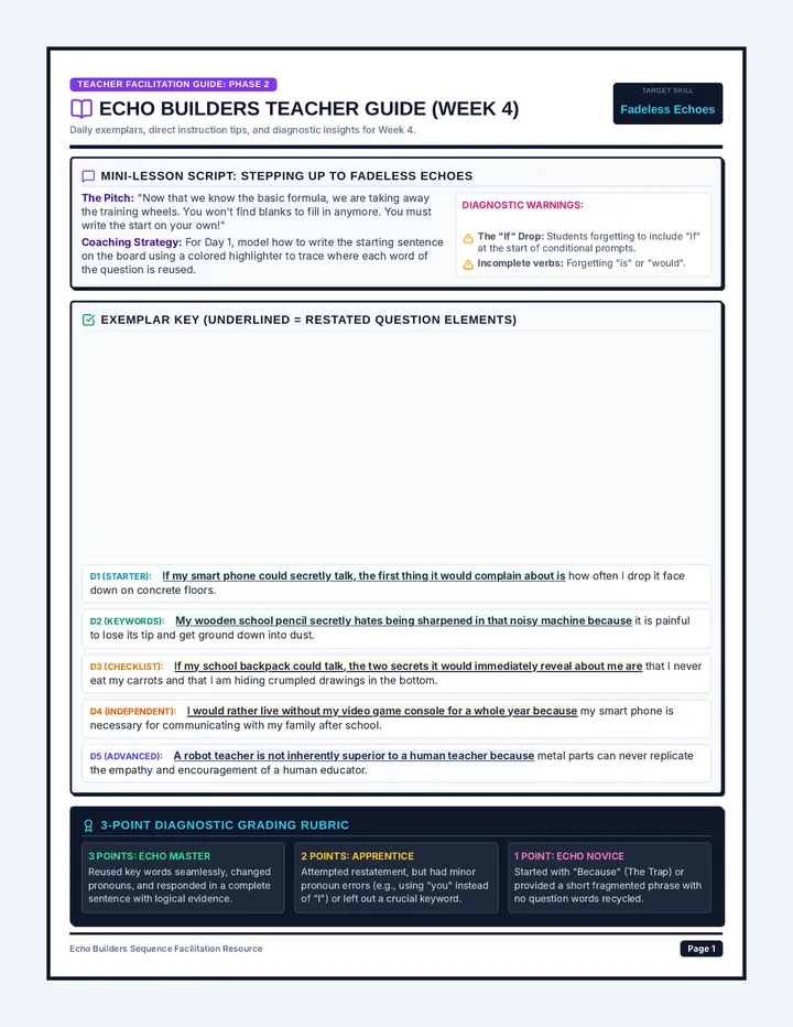 Echo Builders Teacher Guide Phase 2