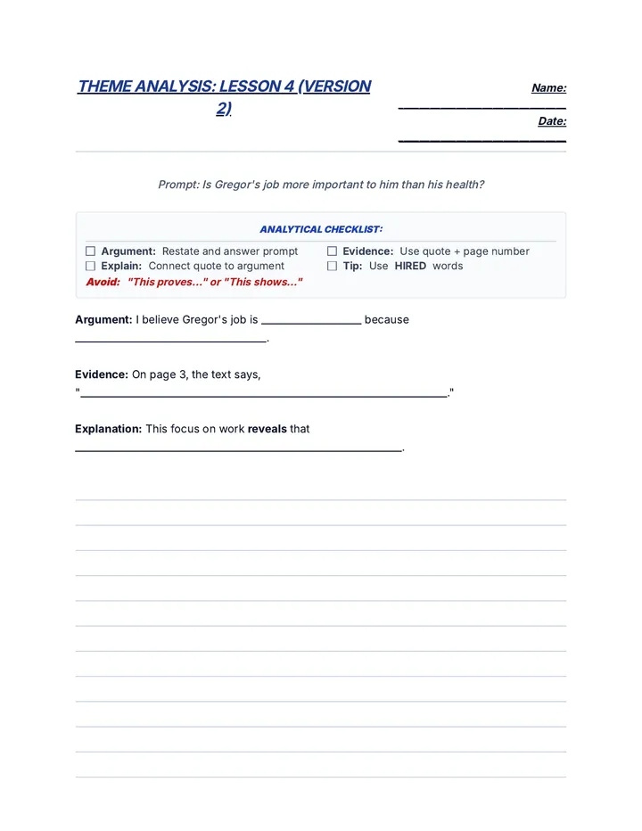 Theme Analysis Worksheet Version 2