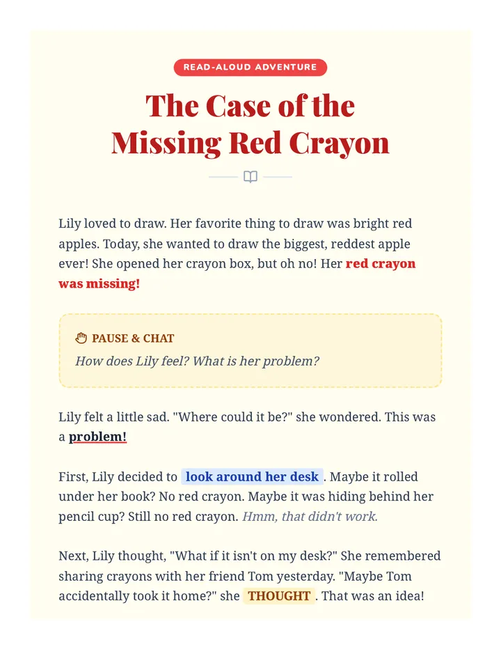 Solving Story Reading