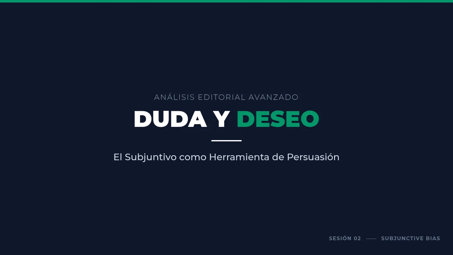 Subjunctive Persuasion Slides