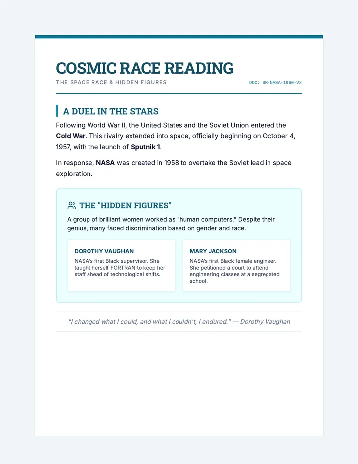 Cosmic Race Reading Text v2