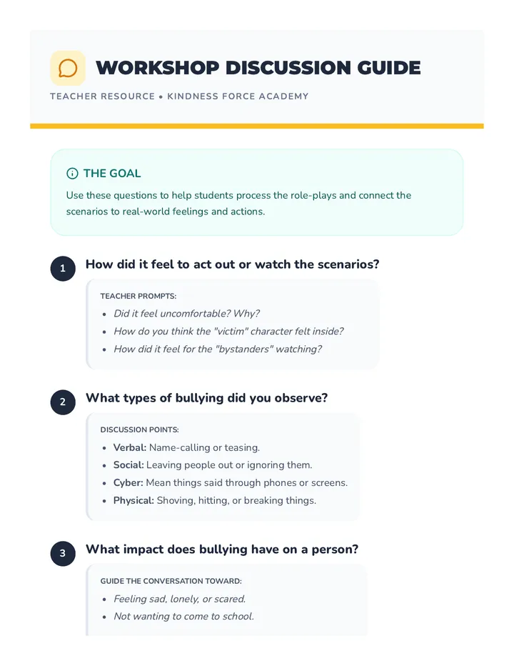 Workshop Discussion Guide