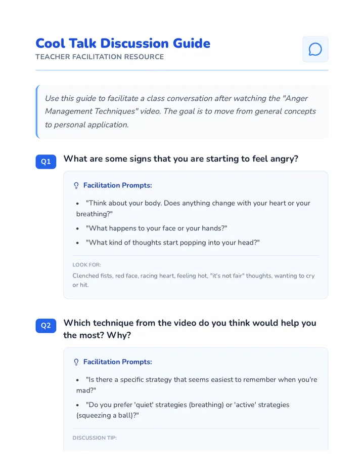 Cool Talk Discussion Guide