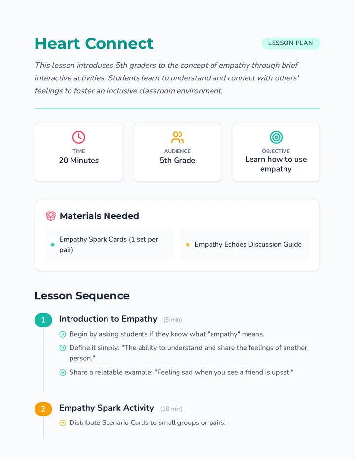 Heart Connect Facilitation Guide