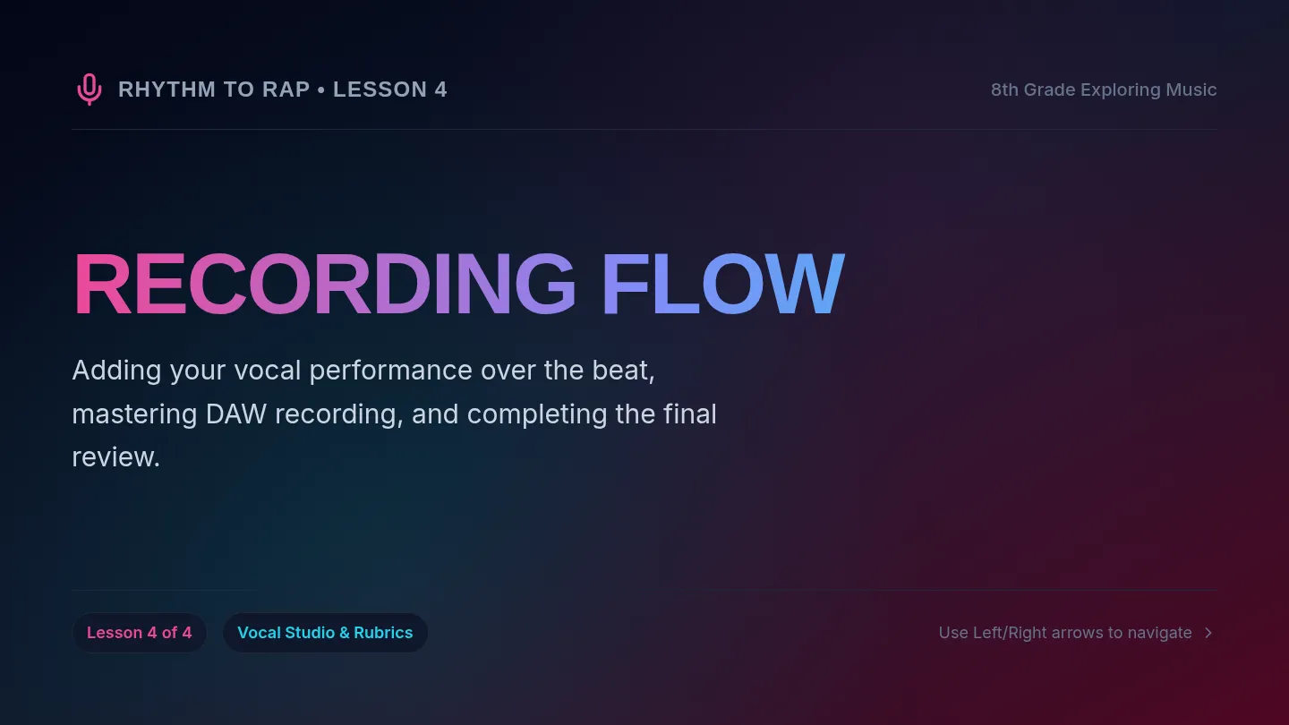 Vocal Recording Slides