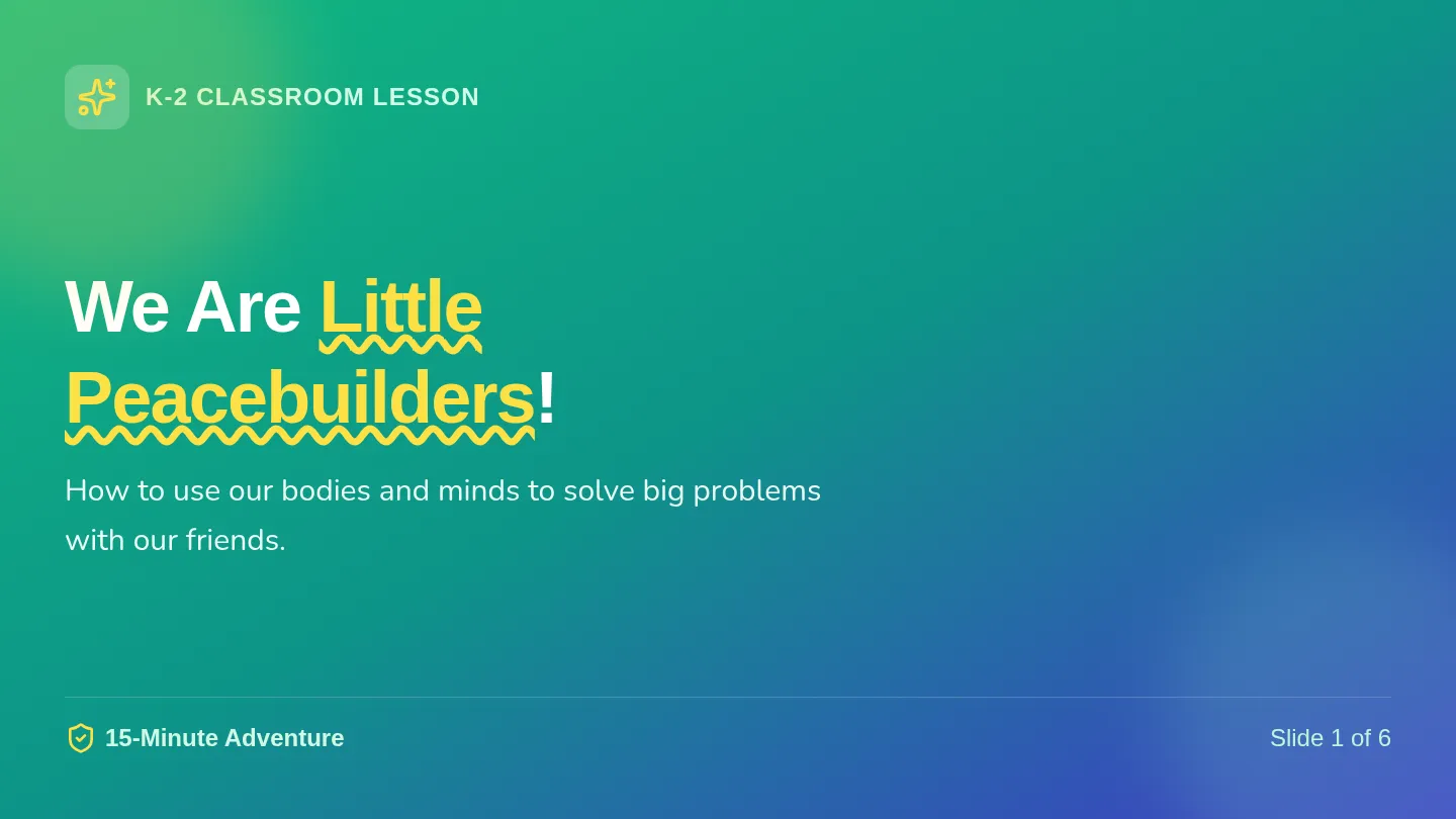 Little Peacebuilders Slides