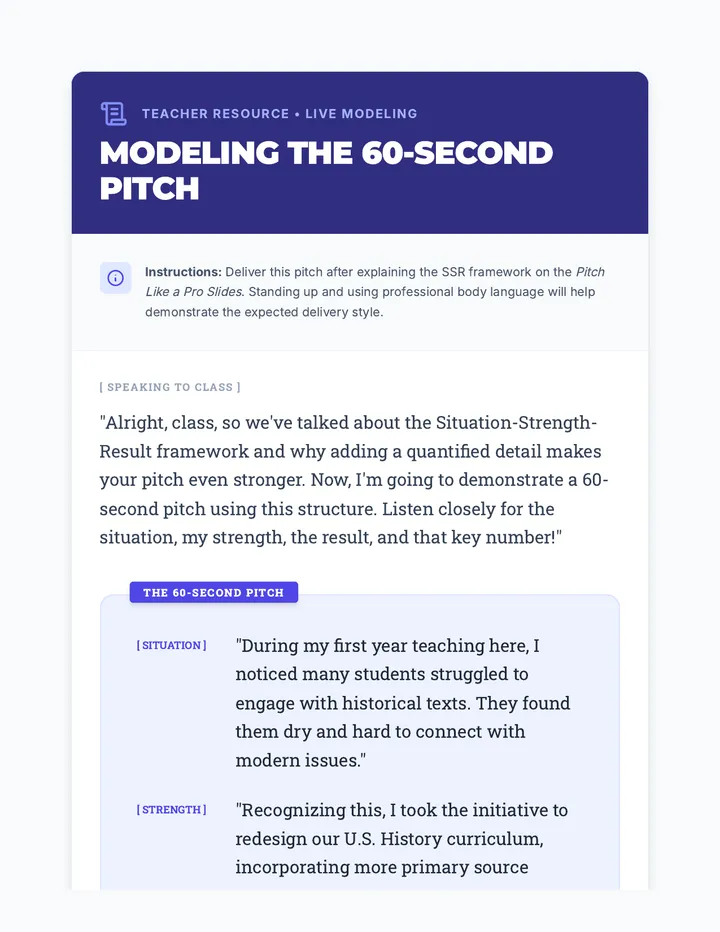 Script Modeling the Pitch
