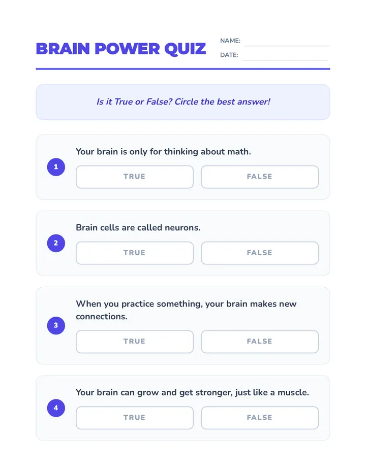 Brain Power Quiz