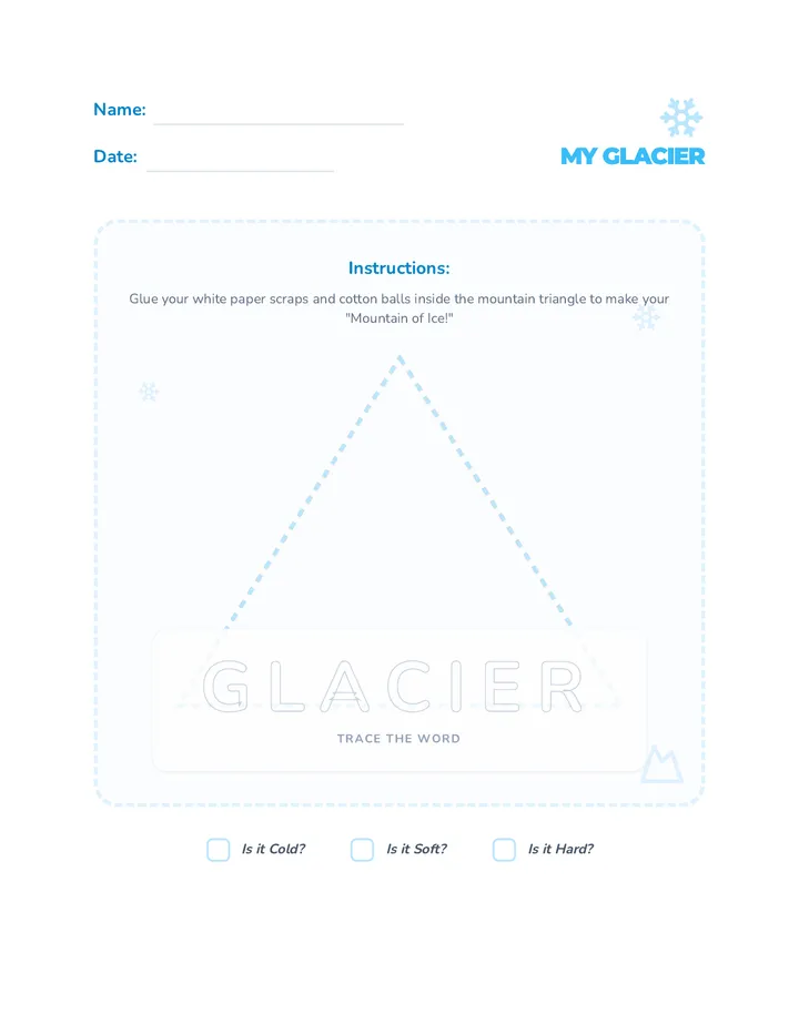 Glacier Art Template