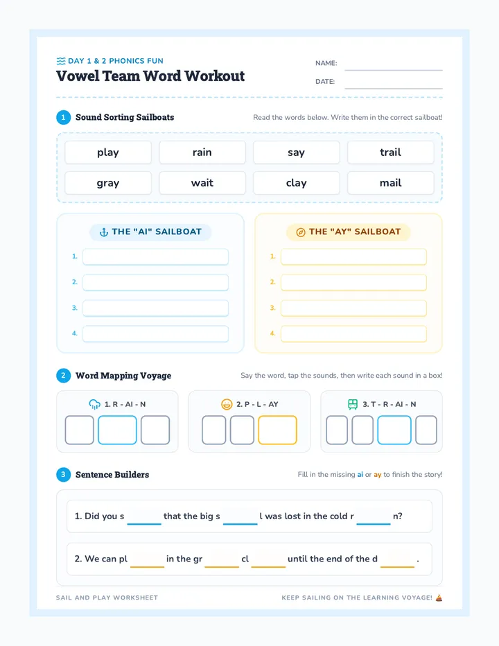Word Workout Worksheet