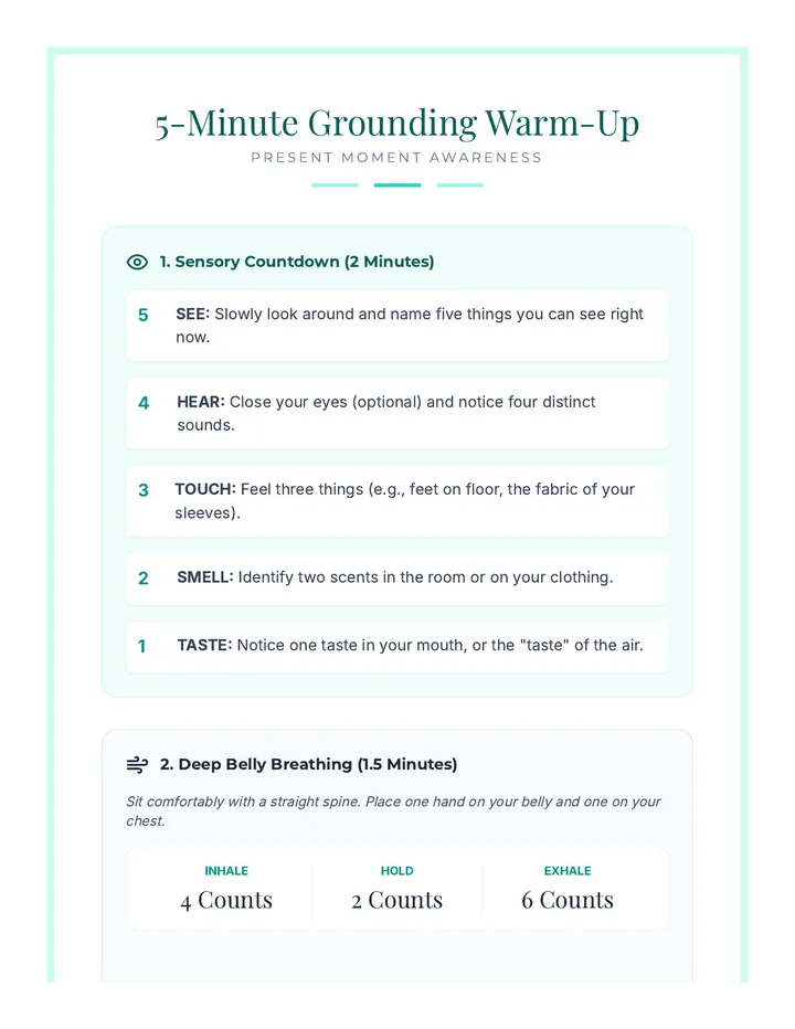 Grounding Warm-Up Guide