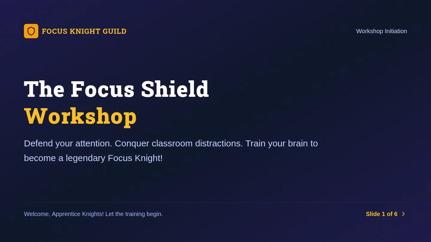Focus Shield Slides