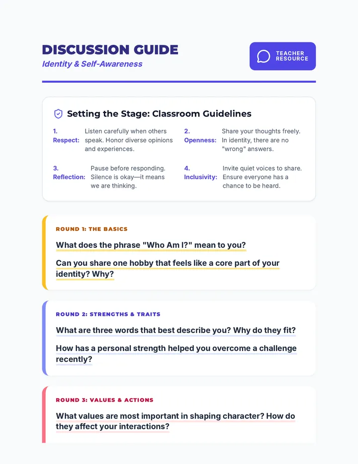 Identity Discussion Prompts Guide