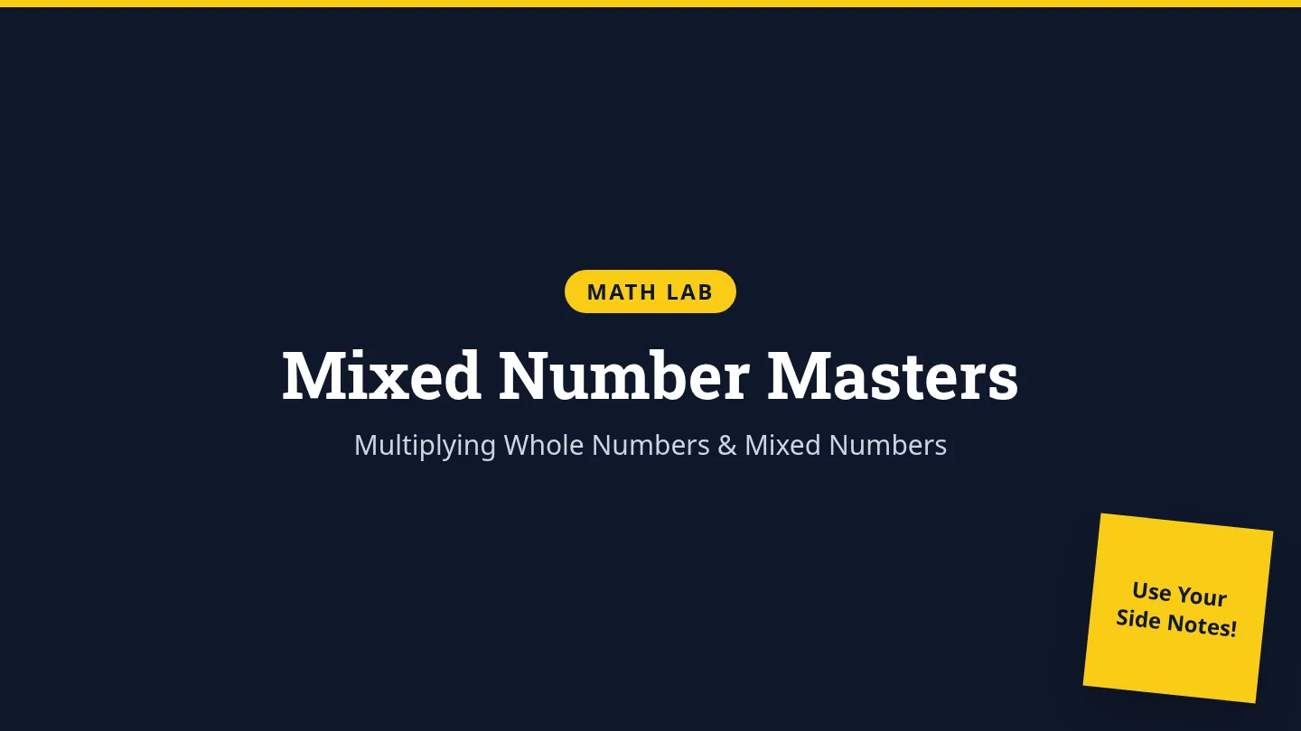 Mixed Number Masters Slides