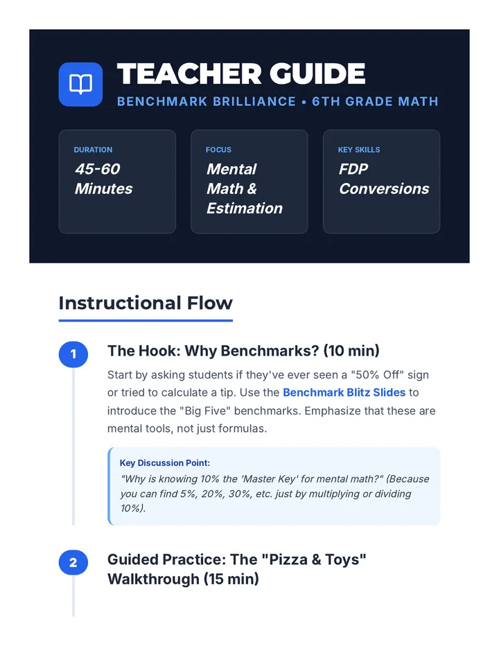 Benchmark Pro Teacher Guide