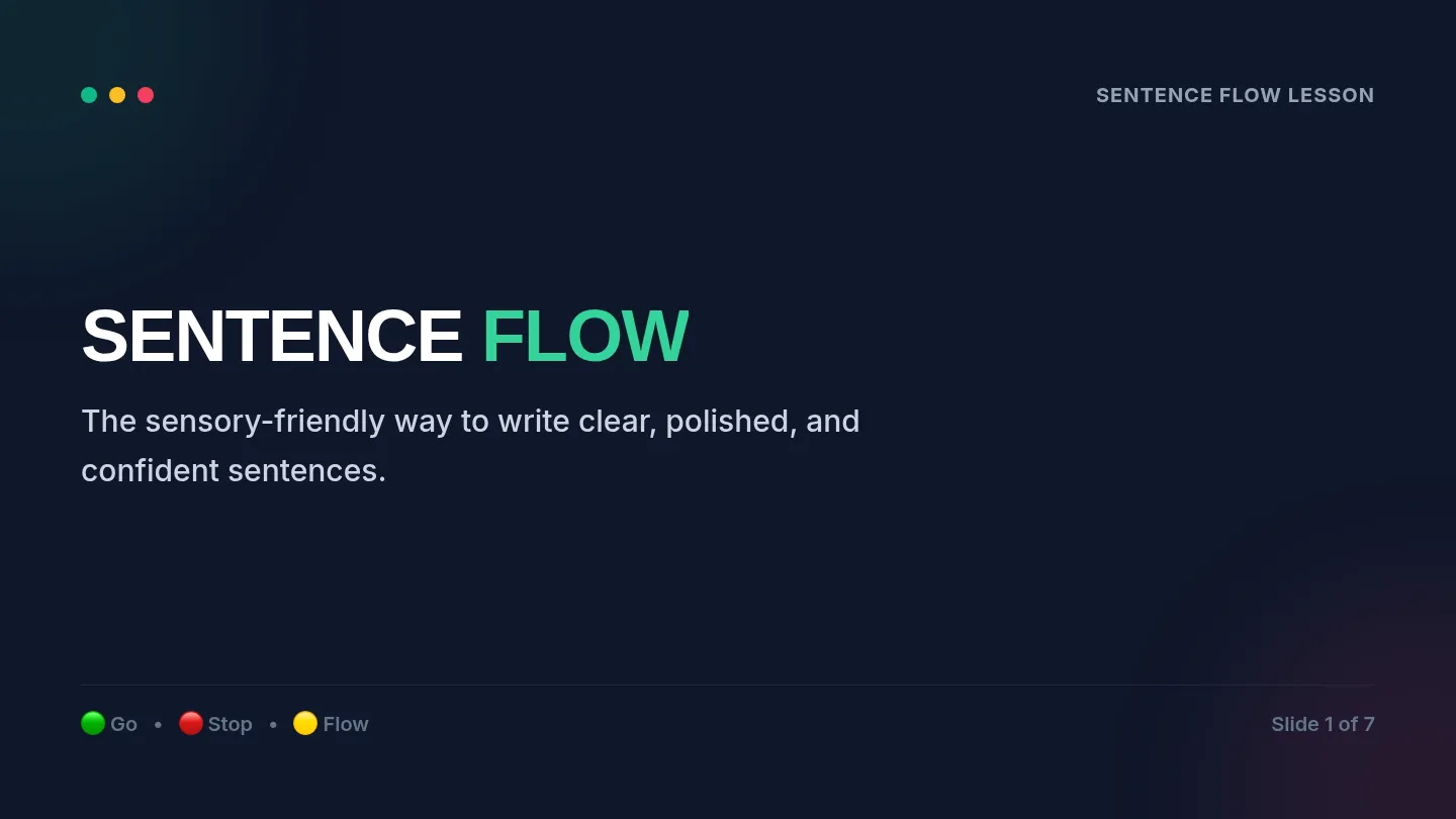 Sentence Flow Slides