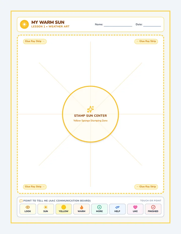 Sunny Rays Art Mat