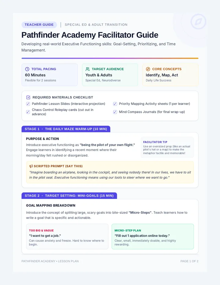 Pathfinder Teacher Guide