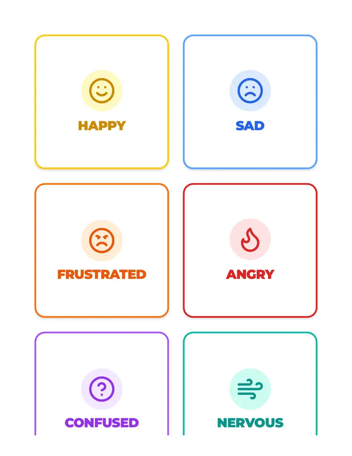 Feelings Flashcards Activity